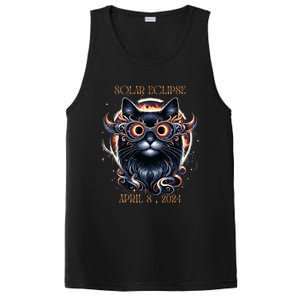 2024 Solar Eclipse Fantasy Cat Wearing Solar Eclipse Glasses PosiCharge Competitor Tank