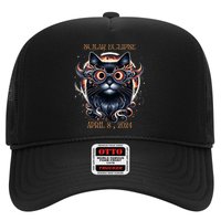 2024 Solar Eclipse Fantasy Cat Wearing Solar Eclipse Glasses Hat