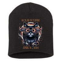2024 Solar Eclipse Fantasy Cat Wearing Solar Eclipse Glasses Short Acrylic Beanie