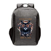 2024 Solar Eclipse Fantasy Cat Wearing Solar Eclipse Glasses Vector Backpack