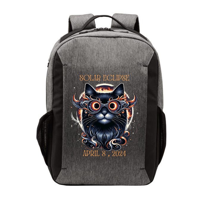2024 Solar Eclipse Fantasy Cat Wearing Solar Eclipse Glasses Vector Backpack