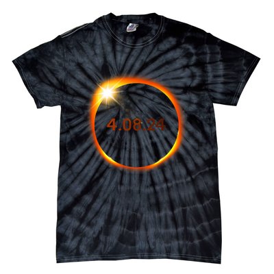 2024 Solar Eclipse American Totality Spring 4.08.24 Tie-Dye T-Shirt