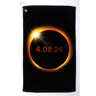 2024 Solar Eclipse American Totality Spring 4.08.24 Platinum Collection Golf Towel