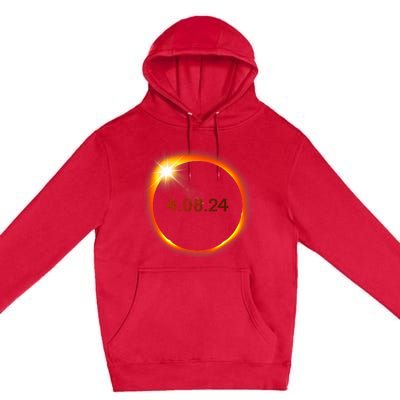 2024 Solar Eclipse American Totality Spring 4.08.24 Premium Pullover Hoodie