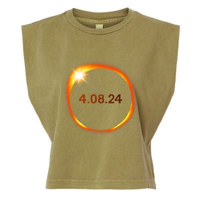 2024 Solar Eclipse American Totality Spring 4.08.24 Garment-Dyed Women's Muscle Tee