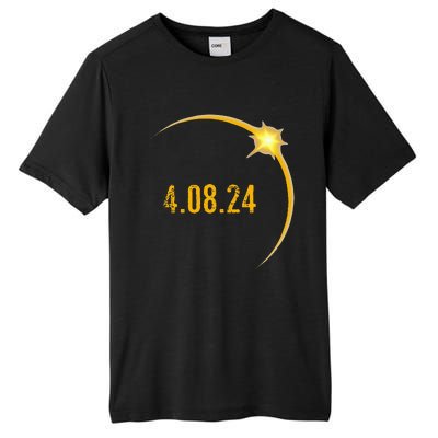 2024 Solar Eclipse American Totality Spring 4.08.24 Tall Fusion ChromaSoft Performance T-Shirt