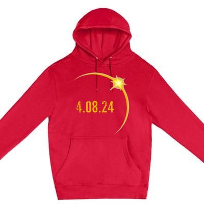 2024 Solar Eclipse American Totality Spring 4.08.24 Premium Pullover Hoodie