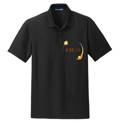 2024 Solar Eclipse American Totality Spring 4.08.24 Dry Zone Grid Polo