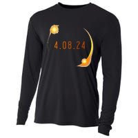 2024 Solar Eclipse American Totality Spring 4.08.24 Cooling Performance Long Sleeve Crew