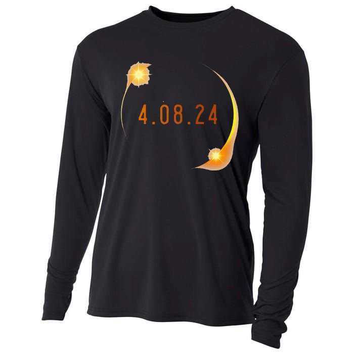 2024 Solar Eclipse American Totality Spring 4.08.24 Cooling Performance Long Sleeve Crew