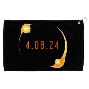 2024 Solar Eclipse American Totality Spring 4.08.24 Grommeted Golf Towel