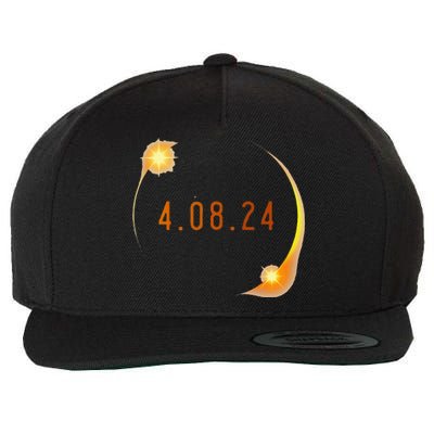 2024 Solar Eclipse American Totality Spring 4.08.24 Wool Snapback Cap