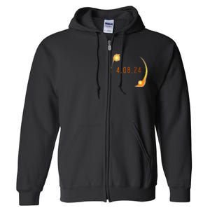 2024 Solar Eclipse American Totality Spring 4.08.24 Full Zip Hoodie