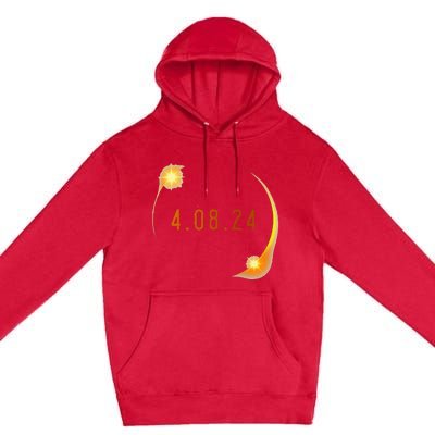 2024 Solar Eclipse American Totality Spring 4.08.24 Premium Pullover Hoodie