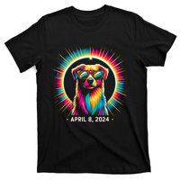 2024 Solar Eclipse dog Wearing Solar Eclipse Glasses T-Shirt