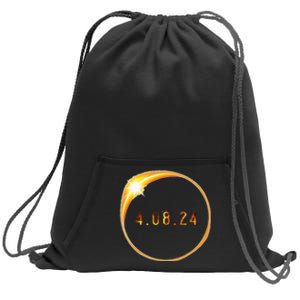 2024 Solar Eclipse American Totality Spring 4.08.24 Sweatshirt Cinch Pack Bag