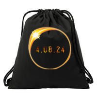 2024 Solar Eclipse American Totality Spring 4.08.24 Drawstring Bag