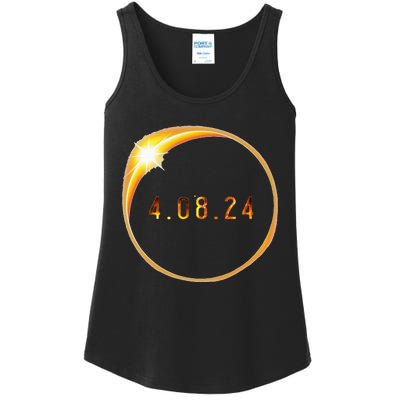 2024 Solar Eclipse American Totality Spring 4.08.24 Ladies Essential Tank