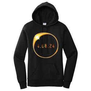 2024 Solar Eclipse American Totality Spring 4.08.24 Women's Pullover Hoodie