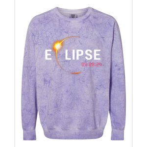 2024 Solar Eclipse 2024 04.08.24 Eclipse Colorblast Crewneck Sweatshirt