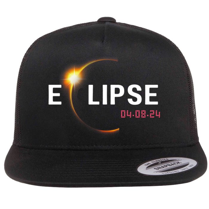 2024 Solar Eclipse 2024 04.08.24 Eclipse Flat Bill Trucker Hat