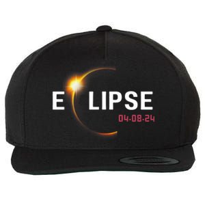 2024 Solar Eclipse 2024 04.08.24 Eclipse Wool Snapback Cap