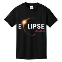 2024 Solar Eclipse 2024 04.08.24 Eclipse Kids T-Shirt