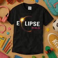2024 Solar Eclipse 2024 04.08.24 Eclipse Kids T-Shirt