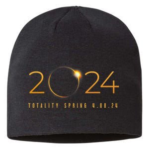 2024 Solar Eclipse American Totality Spring 4.08.24 Gift Sustainable Beanie