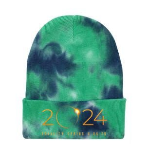 2024 Solar Eclipse American Totality Spring 4.08.24 Gift Tie Dye 12in Knit Beanie