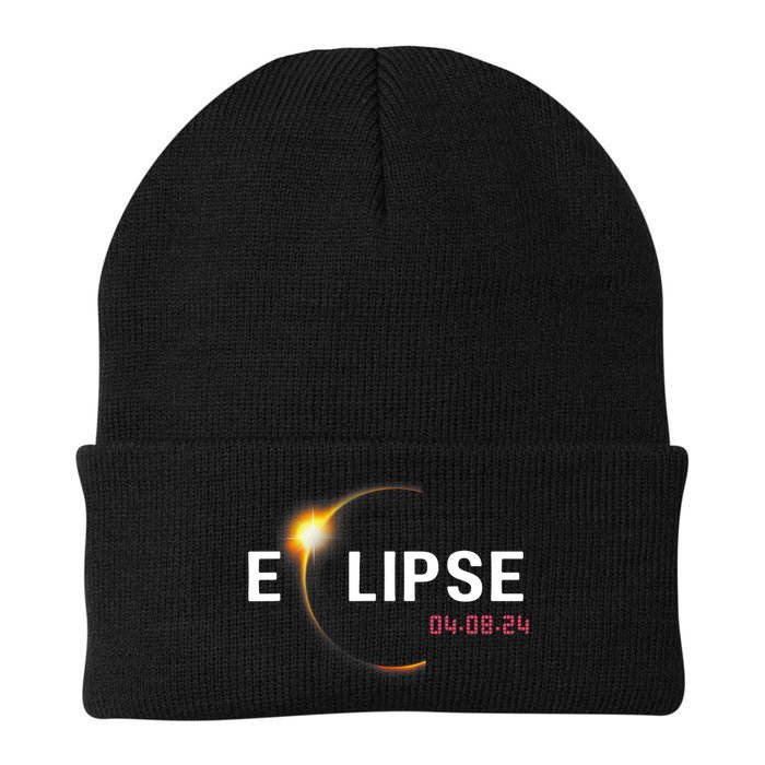 2024 Solar Eclipse 2024 04.08.24 Eclipse Knit Cap Winter Beanie