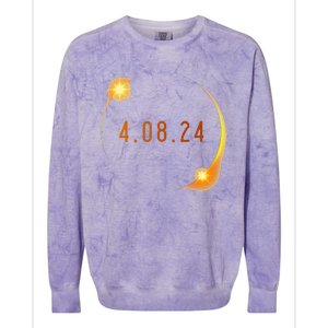 2024 Solar Eclipse American Totality Spring 4.08.24 Colorblast Crewneck Sweatshirt