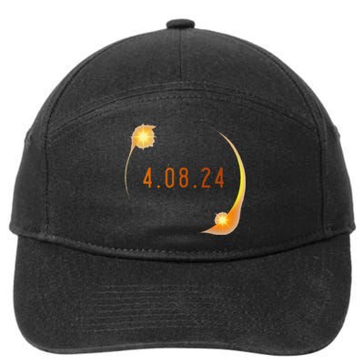 2024 Solar Eclipse American Totality Spring 4.08.24 7-Panel Snapback Hat