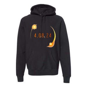 2024 Solar Eclipse American Totality Spring 4.08.24 Premium Hoodie