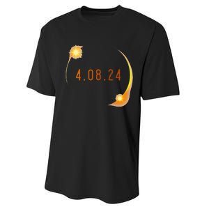 2024 Solar Eclipse American Totality Spring 4.08.24 Performance Sprint T-Shirt