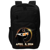 2024 Solar Eclipse Cat Wearing Solar Eclipse Glasses Impact Tech Backpack