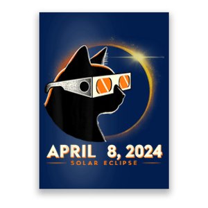 2024 Solar Eclipse Cat Wearing Solar Eclipse Glasses Poster