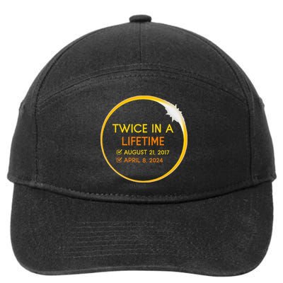 2024 Solar Eclipse 2024 040824 Eclipse 7-Panel Snapback Hat