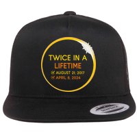 2024 Solar Eclipse 2024 040824 Eclipse Flat Bill Trucker Hat