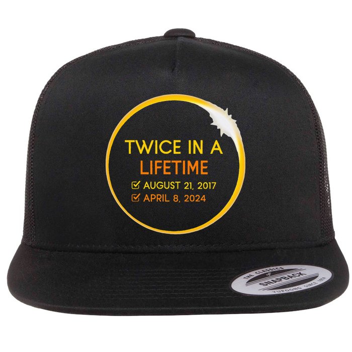 2024 Solar Eclipse 2024 040824 Eclipse Flat Bill Trucker Hat