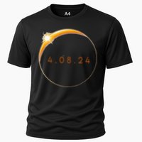 2024 Solar Eclipse 2024 040824 Eclipse Cooling Performance Crew T-Shirt