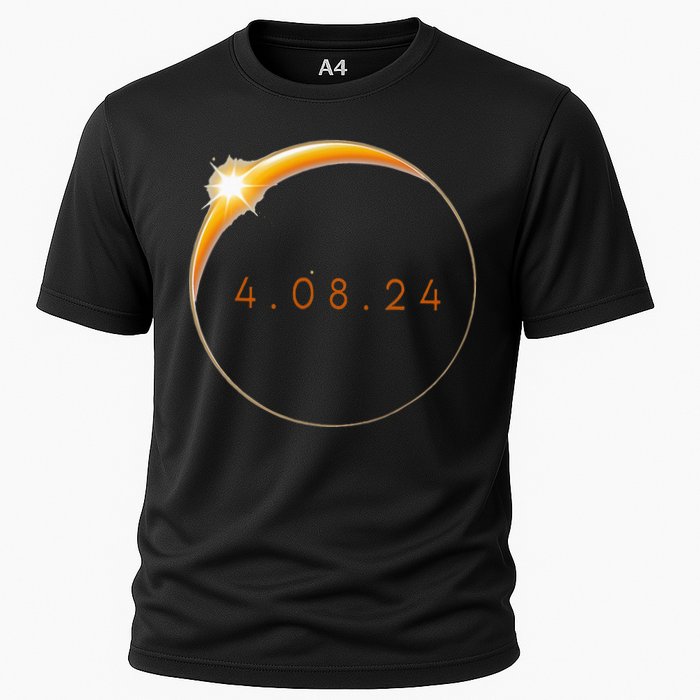 2024 Solar Eclipse 2024 040824 Eclipse Cooling Performance Crew T-Shirt