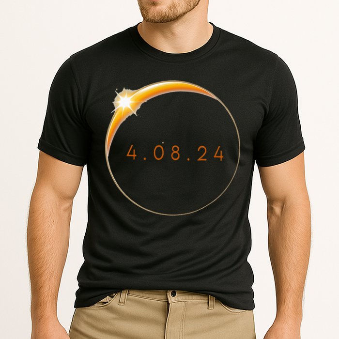 2024 Solar Eclipse 2024 040824 Eclipse Cooling Performance Crew T-Shirt