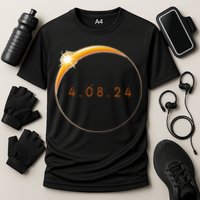 2024 Solar Eclipse 2024 040824 Eclipse Cooling Performance Crew T-Shirt