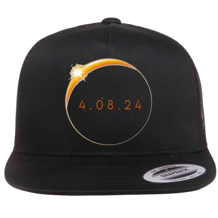 2024 Solar Eclipse 2024 040824 Eclipse Flat Bill Trucker Hat