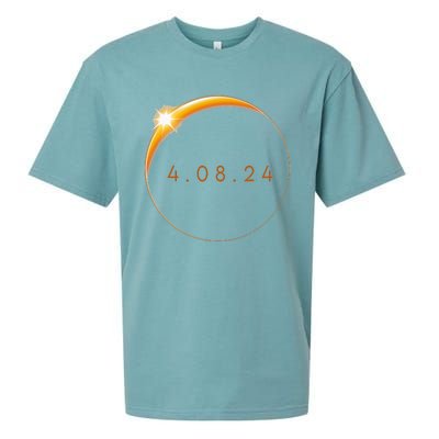 2024 Solar Eclipse 2024 040824 Eclipse Sueded Cloud Jersey T-Shirt