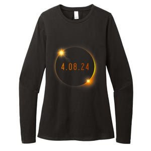 2024 Solar Eclipse American Totality Spring 4.08.24 Womens CVC Long Sleeve Shirt