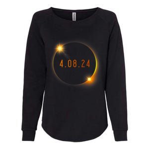 2024 Solar Eclipse American Totality Spring 4.08.24 Womens California Wash Sweatshirt