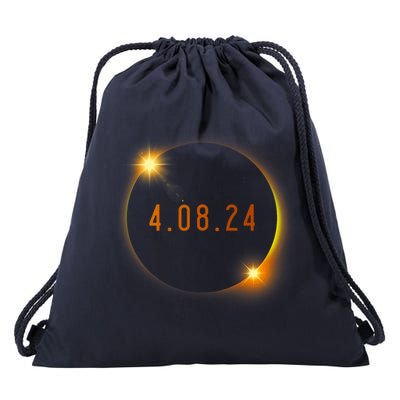 2024 Solar Eclipse American Totality Spring 4.08.24 Drawstring Bag