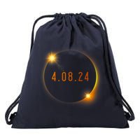 2024 Solar Eclipse American Totality Spring 4.08.24 Drawstring Bag